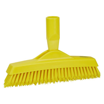 Vikan Floor Scrub Head, 3 5/16" x 12" - Yellow