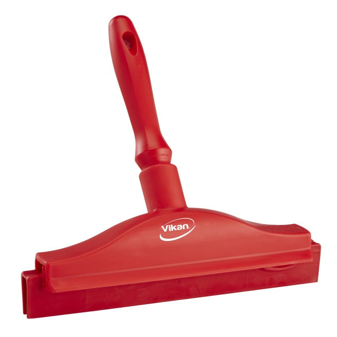 Vikan Ultra Hygiene Hand Squeegee, 2 13/16" Wide - Red