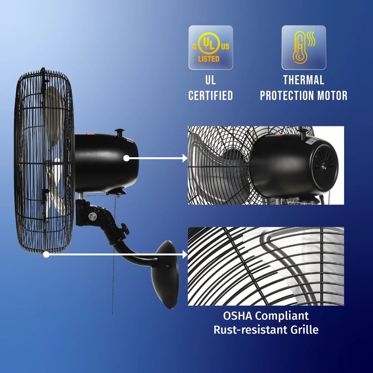 Tornado Fans HI-FAN Metal Fan, 120V - photo 5