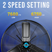 Tornado Fans HI-FAN Metal Wall Fan, 120V - photo 2