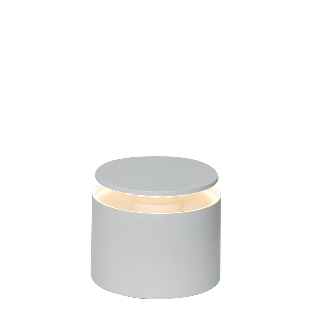 Zafferano America PushUp Pro Aluminum Table Lamp, 4 3/4" Diameter - White