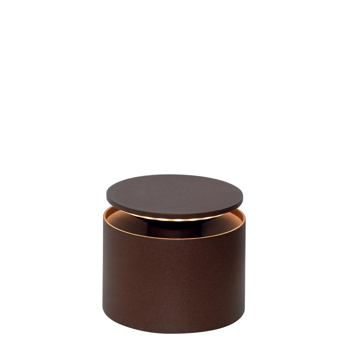 Zafferano America PushUp Pro Aluminum Table Lamp, 4 3/4" Diameter - Rust