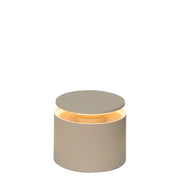 Zafferano America PushUp Pro Aluminum Table Lamp, 4 3/4" Diameter - Sand