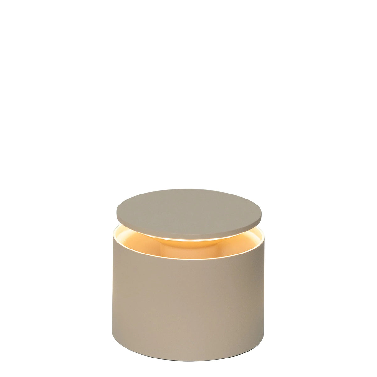 Zafferano America PushUp Pro Aluminum Table Lamp, 4 3/4" Diameter - Sand