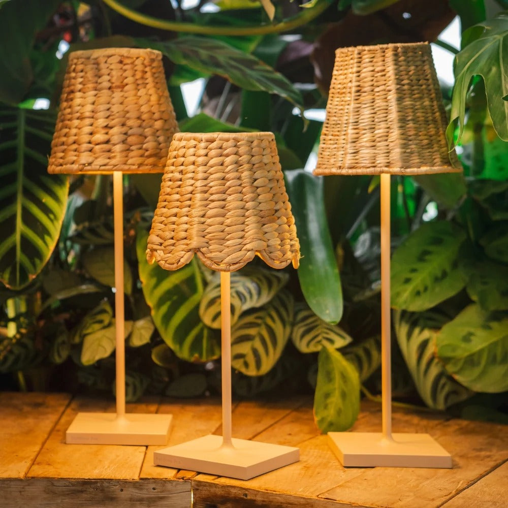 Zafferano America SDMM-340-ESG Empire Wicker Woven Lampshade, 4 1/2" Diameter - photo 3