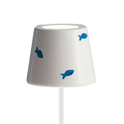 Zafferano America SDZA-340 Ceramic Fish Lampshade - Blue Fish