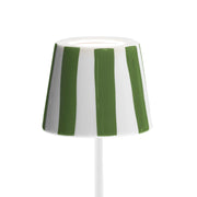 Zafferano America SDZA-340 Ceramic Fish Lampshade - White Green Stripe