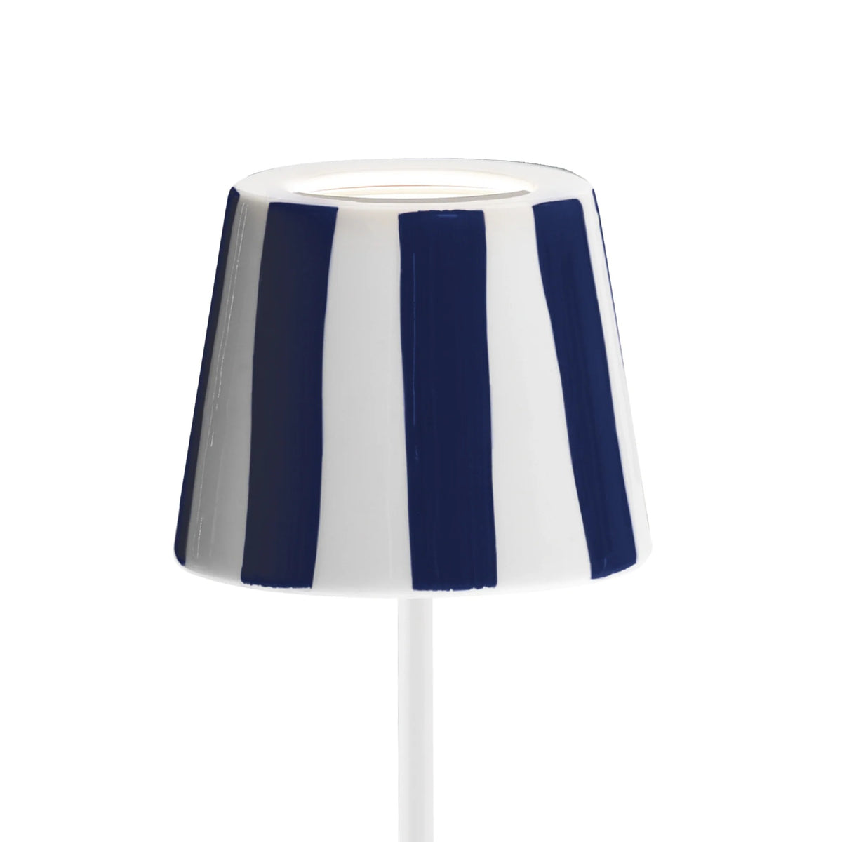 Zafferano America SDZA-340 Ceramic Fish Lampshade - White Blue Stripe