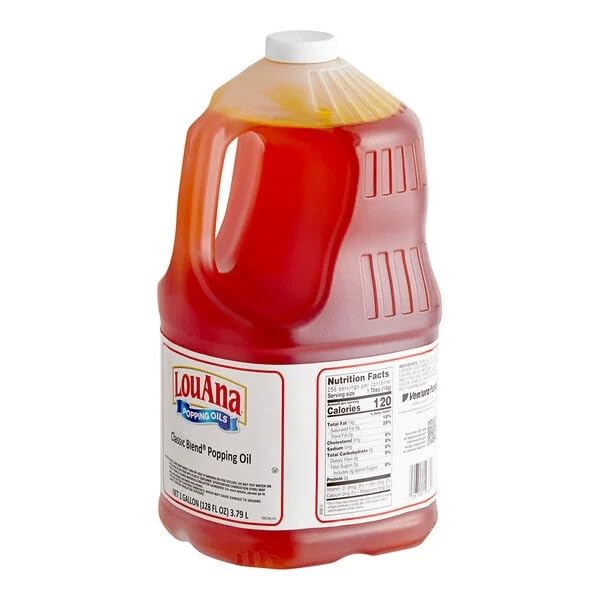 LouAna Classic Blend Popping Oil, 1 Gallon, 4/Case