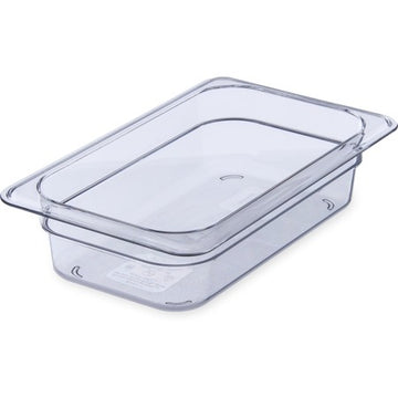 Carlisle Polycarbonate Food Pan, Clear - 1/4 Size
