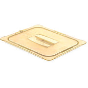 Carlisle High-Heat Plastic Lid, 12 3/4" Long, Amber - 1/2 Size