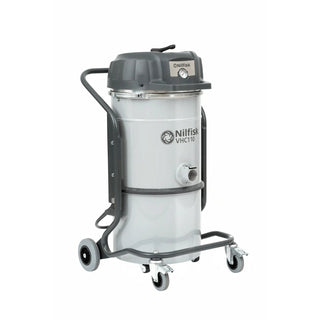 Nilfisk Steel Industrial Vacuum, 9.7 gal., Gray - 22 1/2"