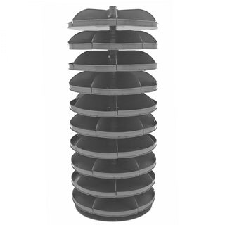 Durham Mfg 1210-95 Revolving Rotabin, 28" Diameter, Gray - Default Title