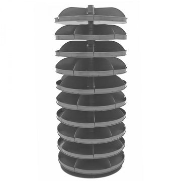 Durham Mfg 1210-95 Revolving Rotabin, 28" Diameter, Gray - Default Title