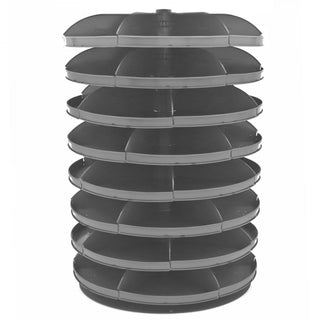 Durham Mfg 1308-95 Revolving Rotabin, 34" Diameter, Gray - Default Title