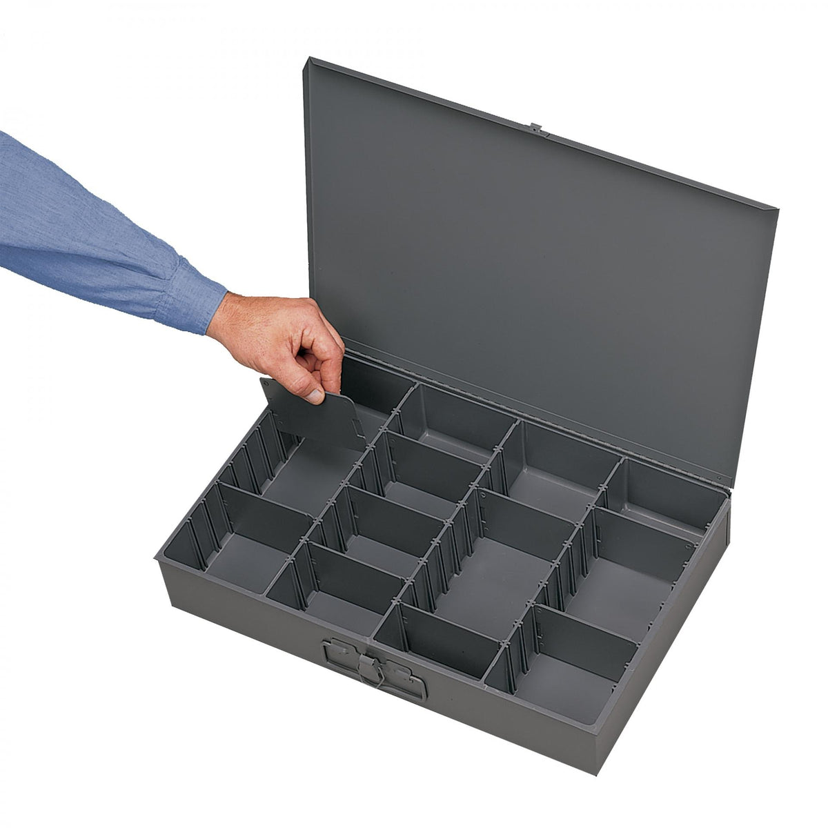Durham Mfg 215-95-IND Box, 13 9/16" Wide, Gray - Default Title