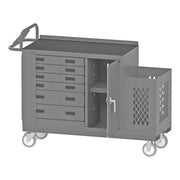 Durham Mfg 2211-DLP-6DR-RM-9B-95 Maintenance Cart, 22 3/16" x 56 1/16", Gray - Default Title