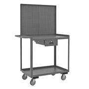 Durham Mfg RSC-2436-2-PB-1DR-95 Mobile Workstation, 24 1/4" x 42 1/4", Gray - Default Title