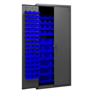 Durham Mfg 2500-138B Bin Storage Cabinet, 36" Wide - Blue Gray