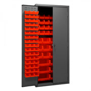Durham Mfg 2500-138B Bin Storage Cabinet, 36" Wide - Gray Red