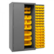 Durham Mfg 2501-BDLP-126 Bin Storage Cabinet, 36" Wide - Gray Yellow