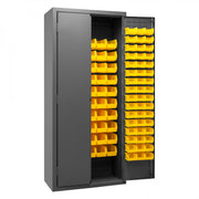 Durham Mfg 2603-156B Bin Storage Cabinet, 36" Wide - Gray Yellow