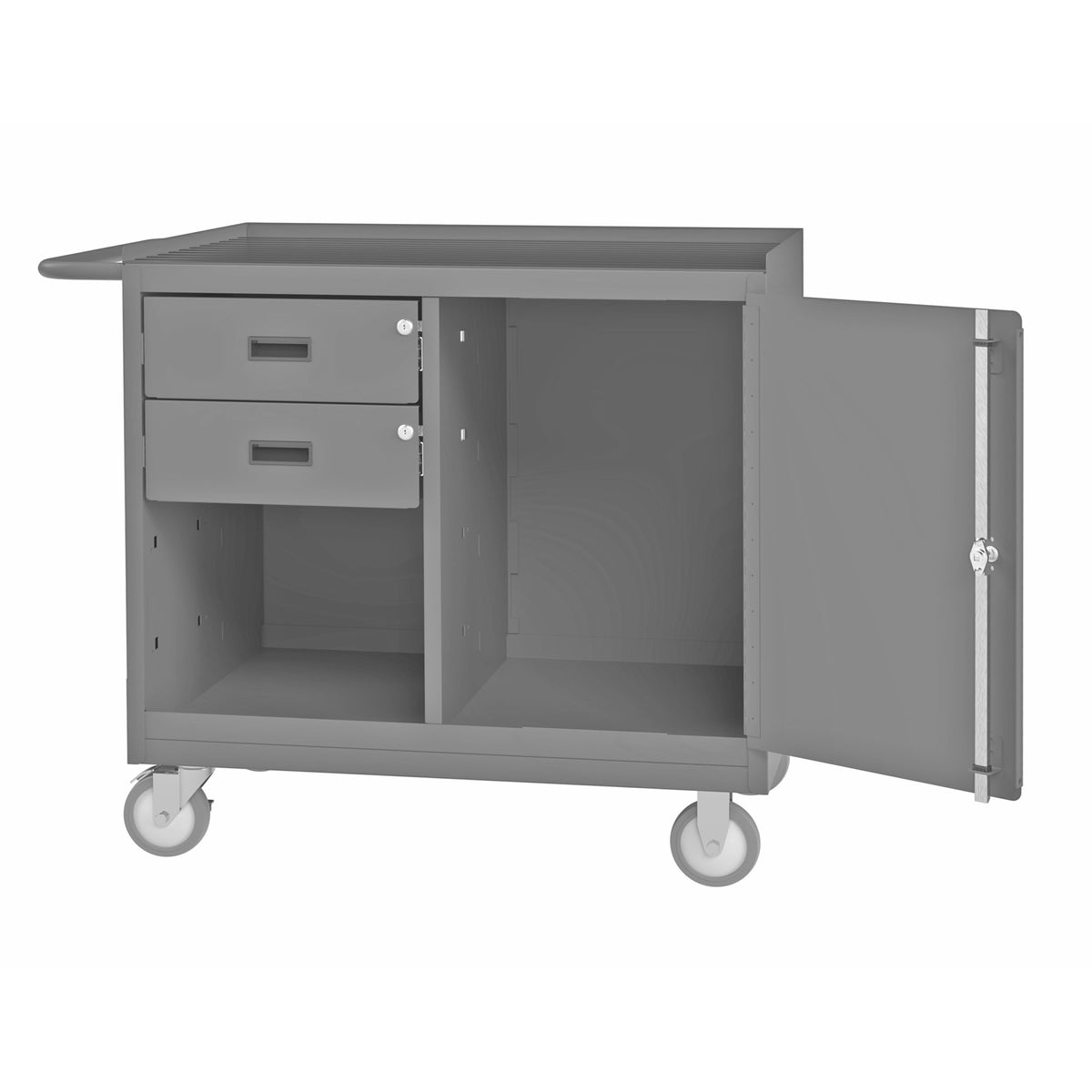 Durham Mfg 3118 Top Workstation, 24" x 36", Gray - Rubber