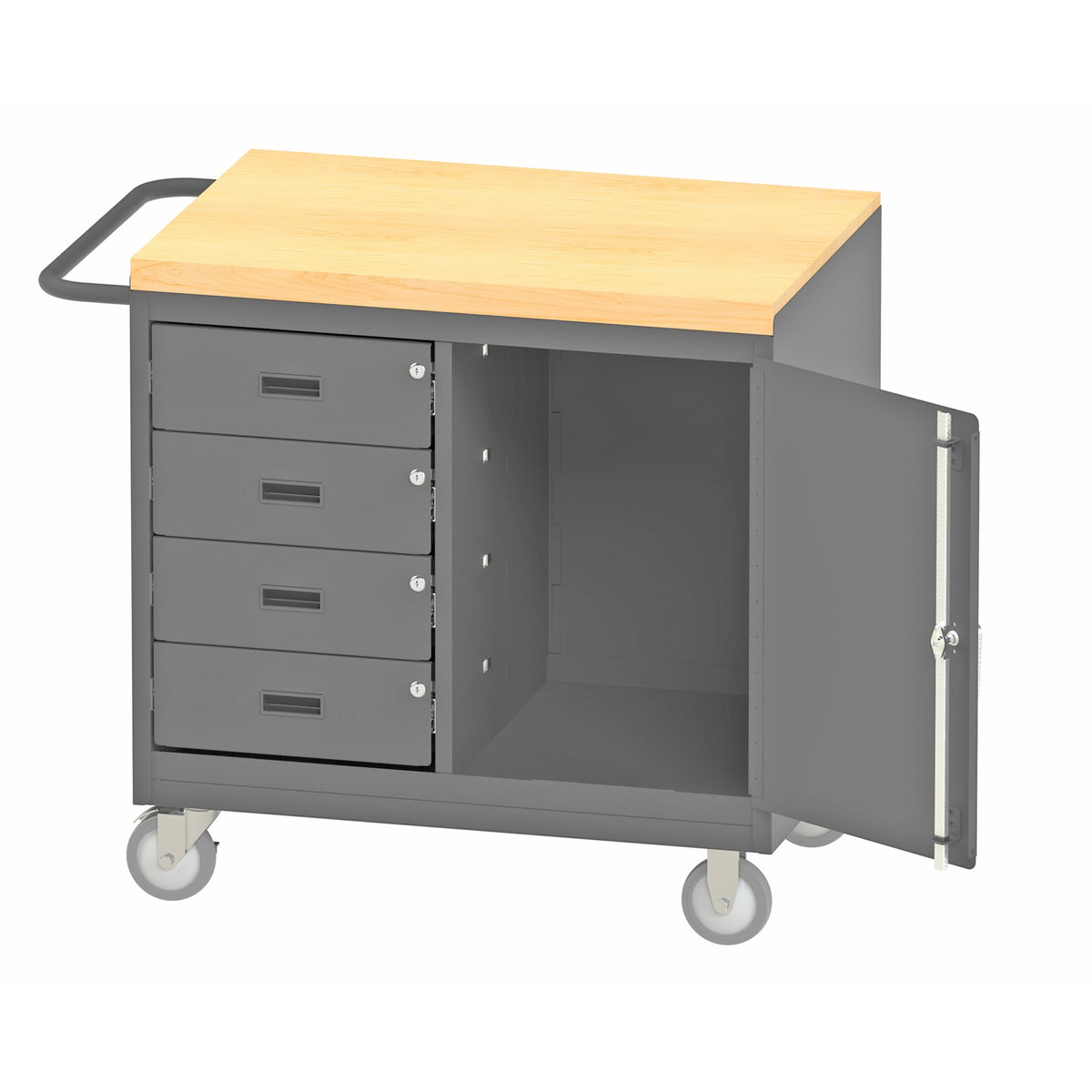 Durham Mfg 3121 Top Workstation, 24" x 36", Gray - Maple
