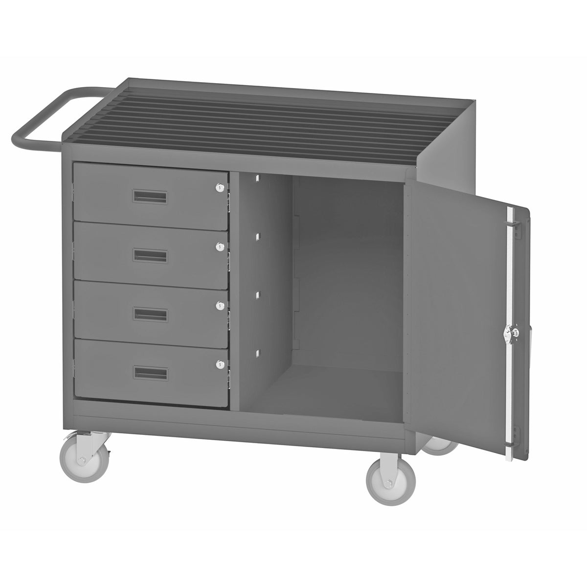 Durham Mfg 3121 Top Workstation, 24" x 36", Gray - Rubber