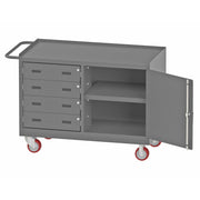 Durham Mfg 3401NVS-5PU-95 Metal Workstation, 24 1/4" Wide, Gray - Default Title