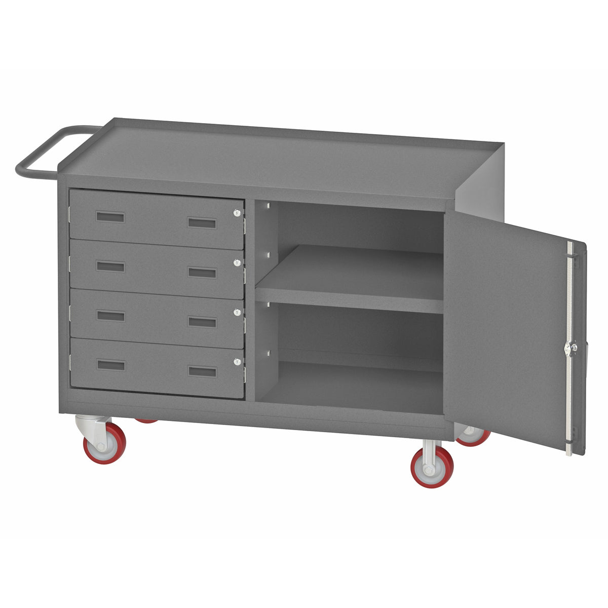 Durham Mfg 3401NVS-5PU-95 Metal Workstation, 24 1/4" Wide, Gray - Default Title