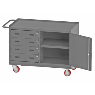 Durham Mfg 3401NVS-5PU-95 Metal Workstation, 24 1/4" Wide, Gray - Default Title