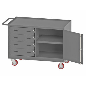 Durham Mfg 3401NVS-5PU-95 Metal Workstation, 24 1/4" Wide, Gray - Default Title