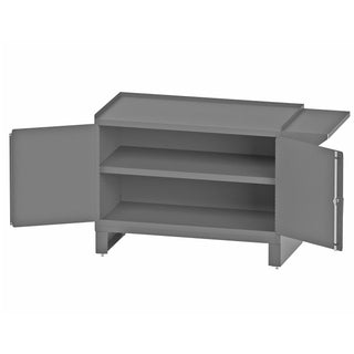 Durham Mfg 3403-95 Metal Shelf Workstation, 60 1/16" Wide, Gray - Default Title