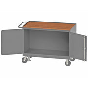 Durham Mfg Metal Workstation, 24 1/4" Wide, Gray - Door Hardboard