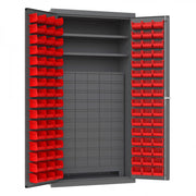 Durham Mfg 3501-DLP-60DR11-96 Bin Storage Cabinet, 36" Wide - Gray Red