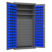 Durham Mfg 3501-DLP-60DR11-96 Bin Storage Cabinet, 36" Wide - Blue Gray