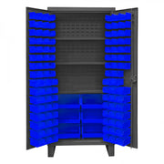 Durham Mfg HDC36-102 Steel Bin Storage Cabinet, 36" Wide - Blue Gray