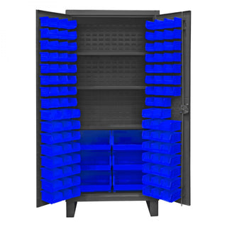 Durham Mfg HDC36-102 Steel Bin Storage Cabinet, 36" Wide - Blue Gray