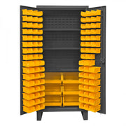 Durham Mfg HDC36-102 Steel Bin Storage Cabinet, 36" Wide - Gray Yellow