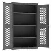 Durham Mfg EMDC Steel Storage Cabinet, 36" Wide, Gray - 60"