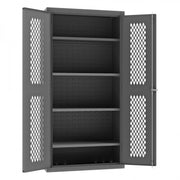 Durham Mfg EMDC Steel Storage Cabinet, 36" Wide, Gray - 72"