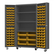 Durham Mfg DCM36-BDLP-102-3S Bin Storage Cabinet, 36" Wide - Gray Yellow