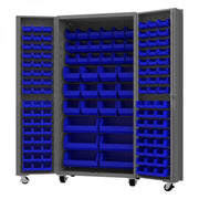 Durham Mfg DCM36-BDLP-132 Bin Storage Cabinet, 36" Wide - Blue Gray