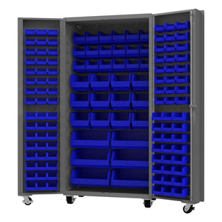 Durham Mfg DCM36-BDLP-132 Bin Storage Cabinet, 36" Wide - Blue Gray