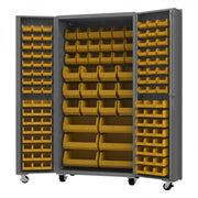 Durham Mfg DCM36-BDLP-132 Bin Storage Cabinet, 36" Wide - Gray Yellow
