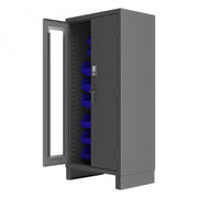 Durham Mfg 3702CXC-30B Bin Storage Cabinet, 36" Wide - Blue Gray