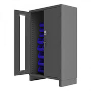 Durham Mfg 3703CXC-42B Bin Storage Cabinet, 48" Wide - Blue Gray