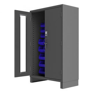 Durham Mfg 3703CXC-42B Bin Storage Cabinet, 48" Wide - Blue Gray