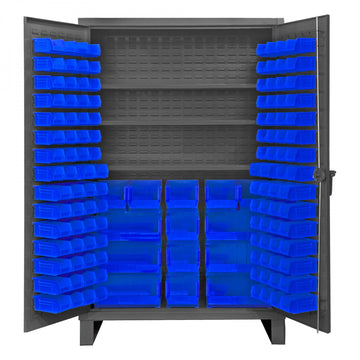 Durham Mfg HDC48-134 Bin Storage Cabinet, 48" Wide - Blue Gray